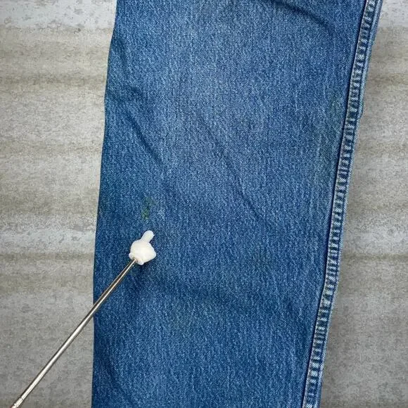 Vintage 90s Levis Jeans 40x30 Regular Straight Leg Fit Medium Wash Orange Tab - Picture 5 of 15